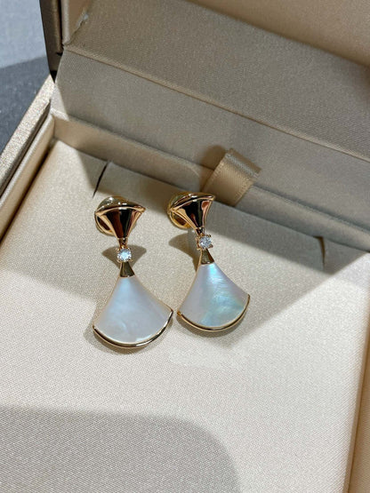 [Auream]DREAM MOP 1 DIAMOND EARRINGS