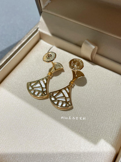 [Auream]DREAM MOP 1 DIAMOND EARRINGS