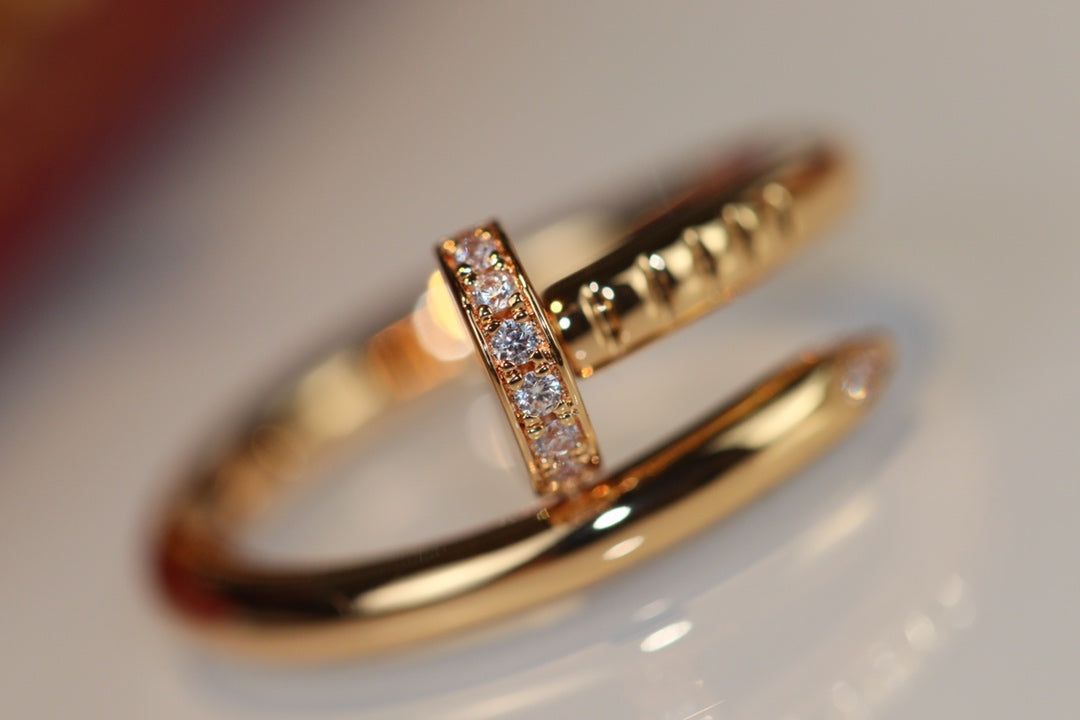 [Auream]JUSTE RING 2.65MM GOLD DIAMOND