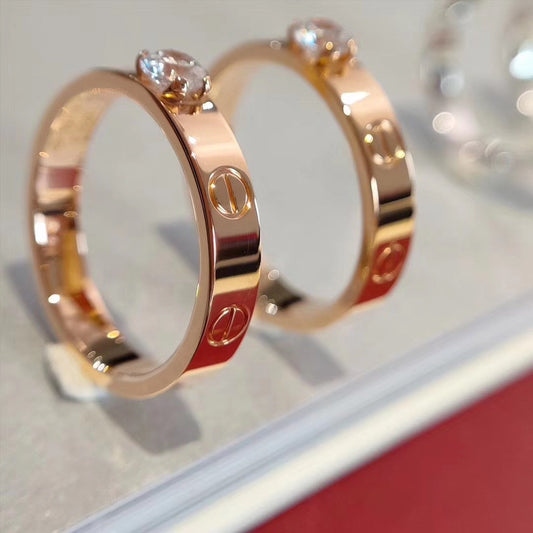 [Auream]LOVE RING 3.6MM 1 BIG DIAMOND