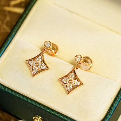 [Auream]STAR DIAMONDS EARRINGS GOLD