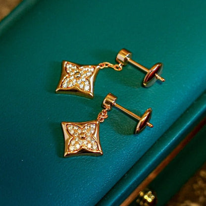 [Auream]STAR DIAMONDS EARRINGS GOLD