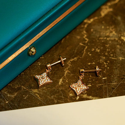 [Auream]STAR DIAMONDS EARRINGS GOLD
