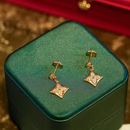 [Auream]STAR DIAMONDS EARRINGS GOLD