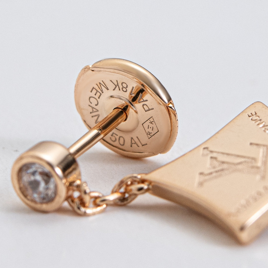 [Auream]STAR DIAMONDS EARRINGS GOLD
