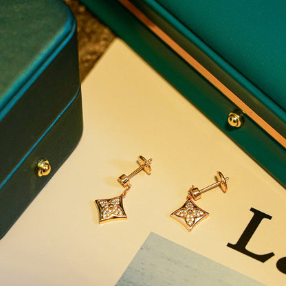 [Auream]STAR DIAMONDS EARRINGS GOLD
