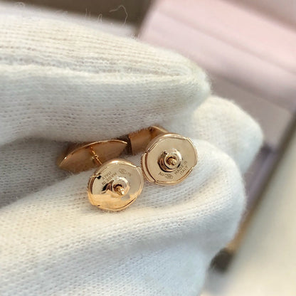 [Auream]DREAM EARRINGS 3 MOTIFS ONYX MOP PINK GOLD