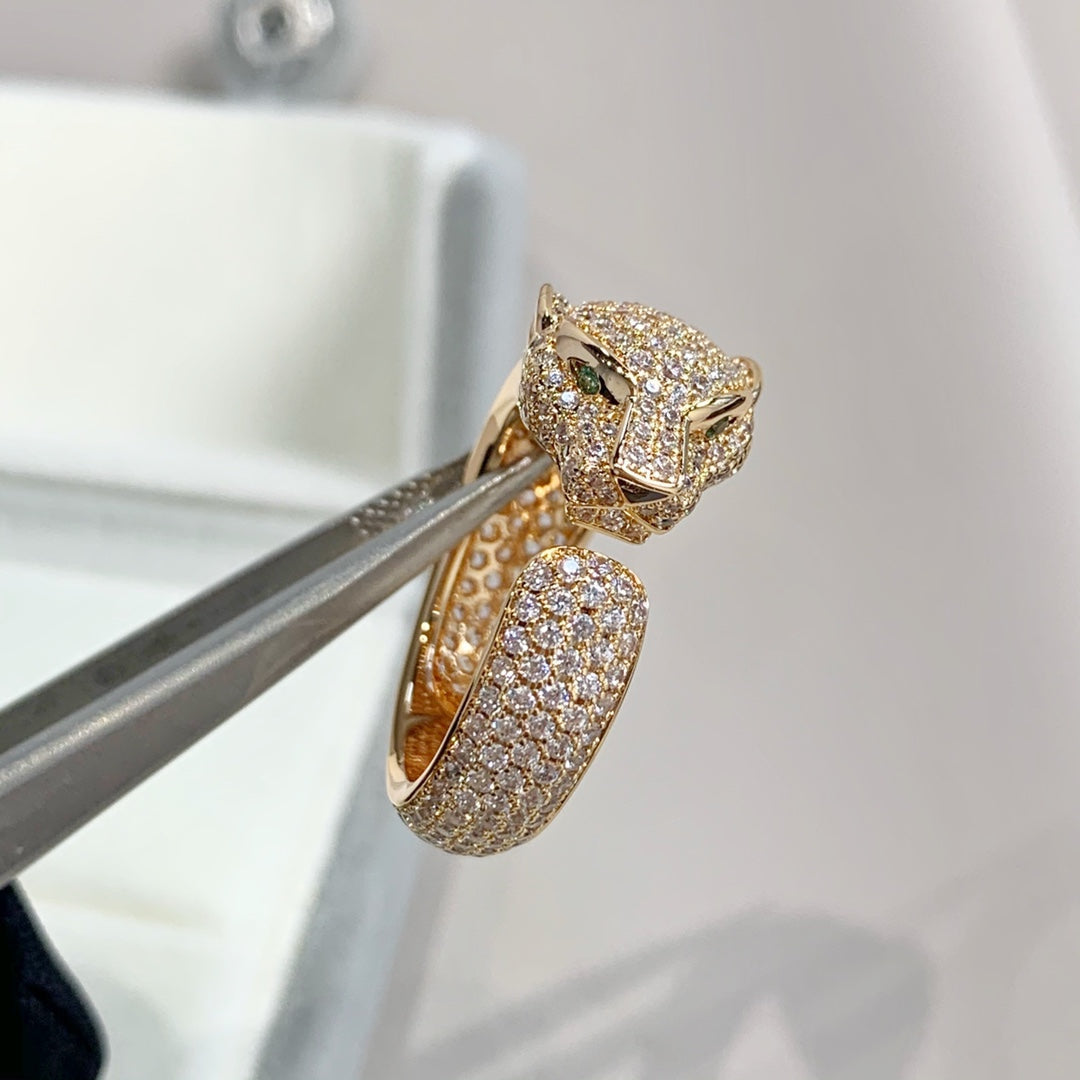 [Auream]PANTHERE PINK GOLD DIAMOND RING