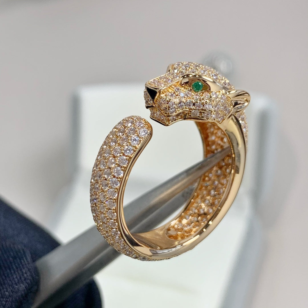 [Auream]PANTHERE PINK GOLD DIAMOND RING