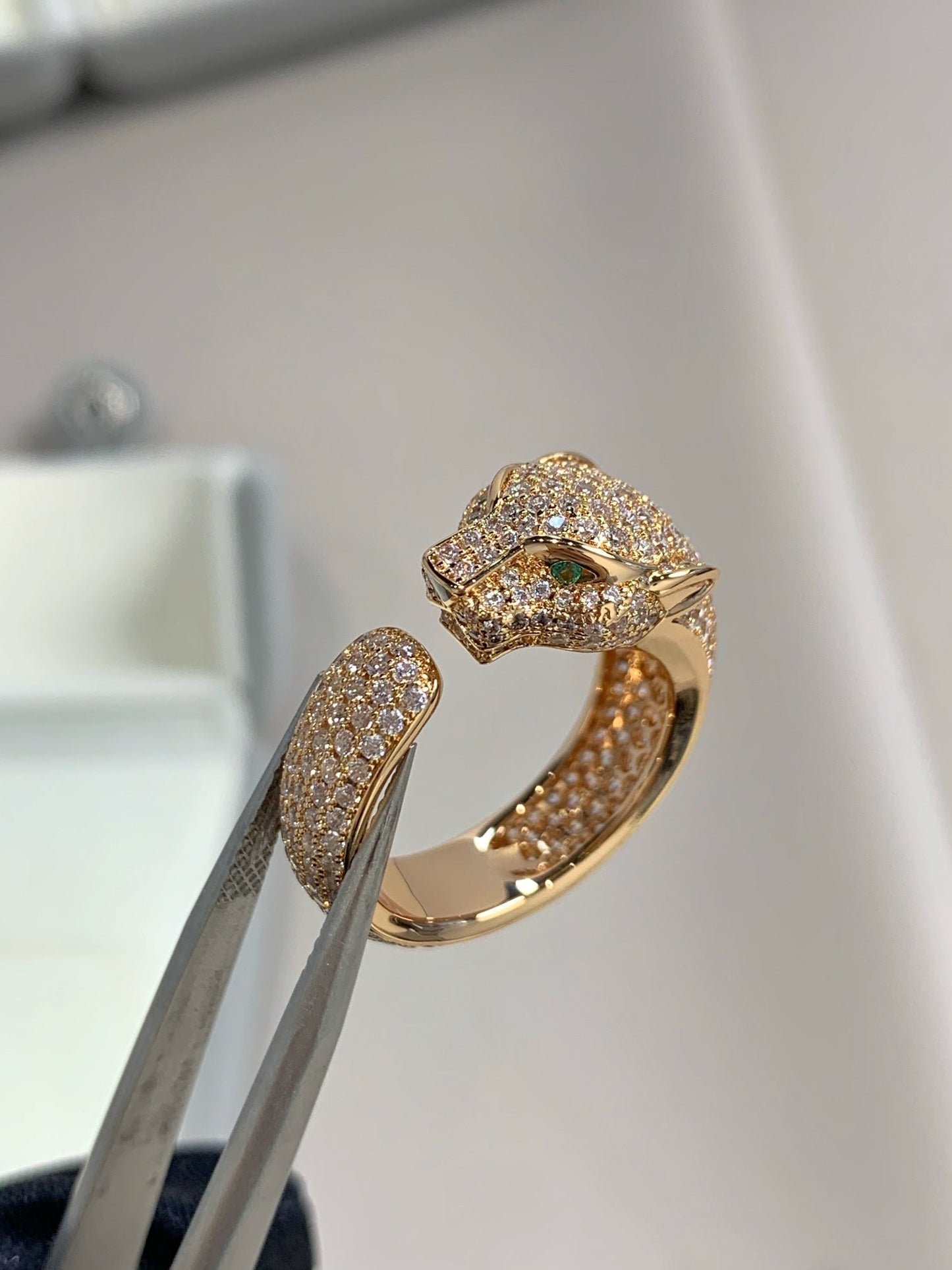 [Auream]PANTHERE PINK GOLD DIAMOND RING