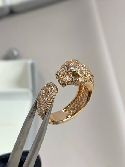 [Auream]PANTHERE PINK GOLD DIAMOND RING