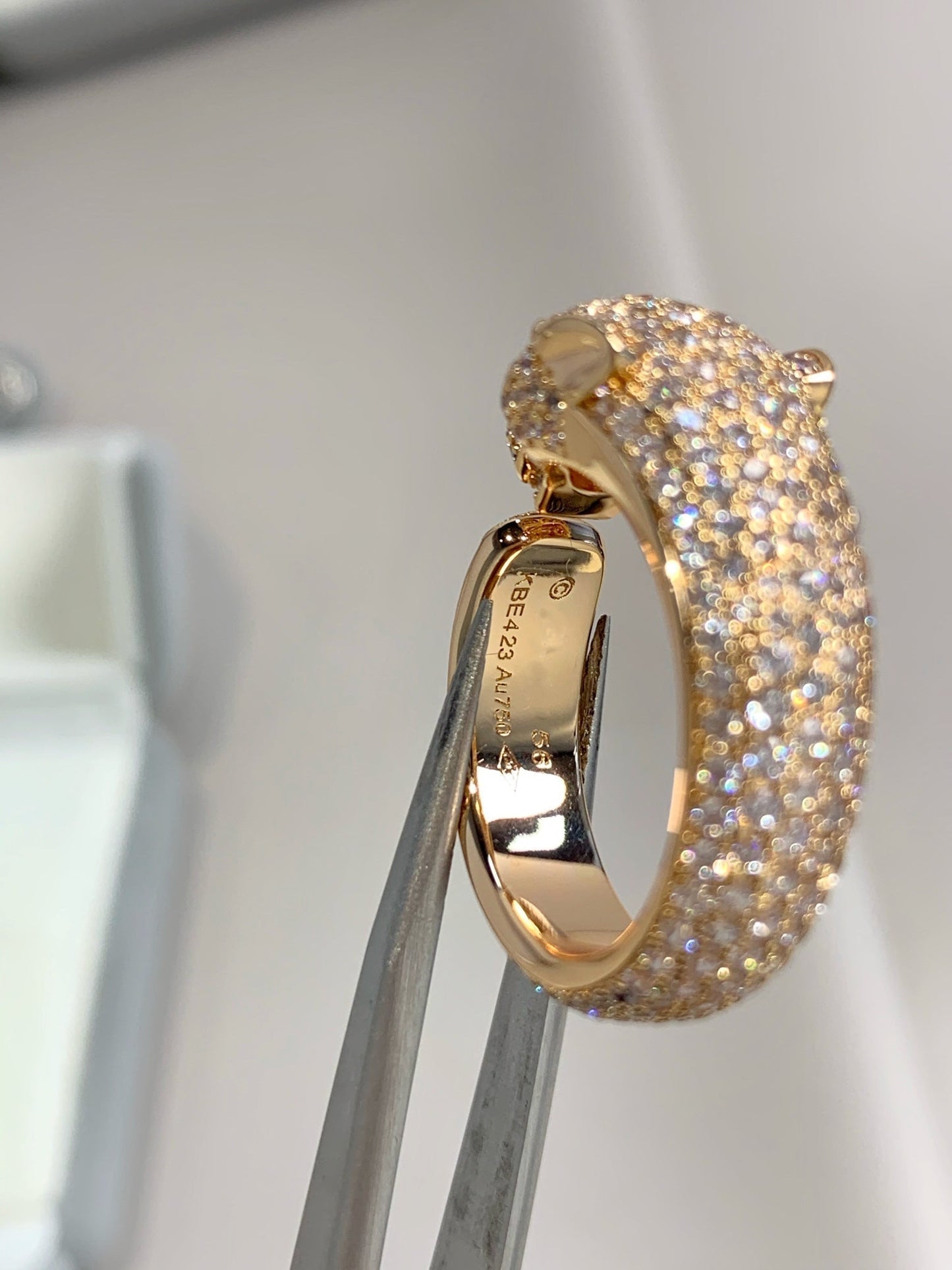 [Auream]PANTHERE PINK GOLD DIAMOND RING