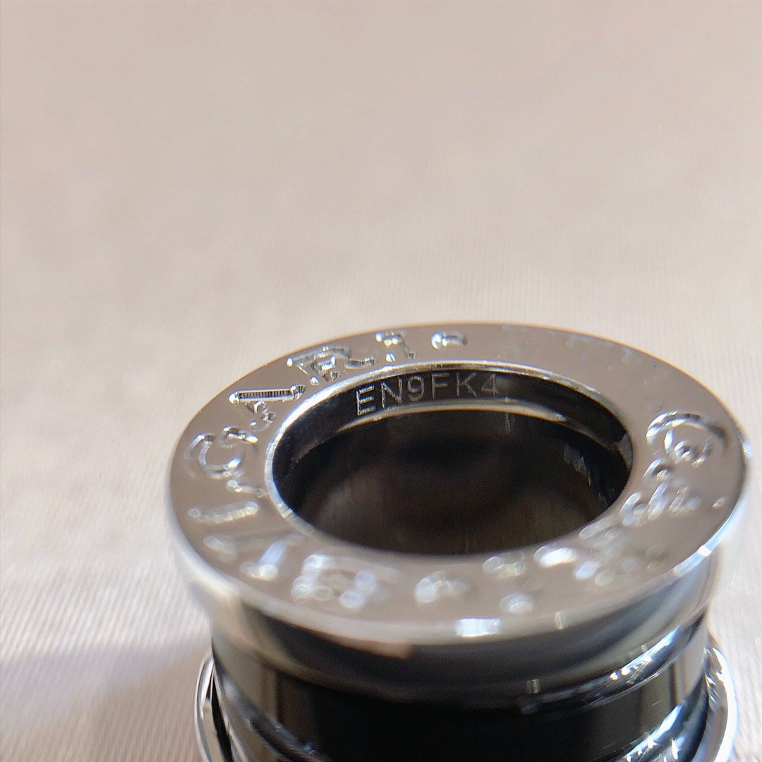 [Auream]ZERO 1 BLACK CERAMIC SILVER NECKLACE