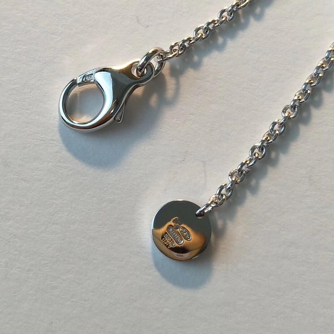 [Auream]ZERO 1 BLACK CERAMIC SILVER NECKLACE