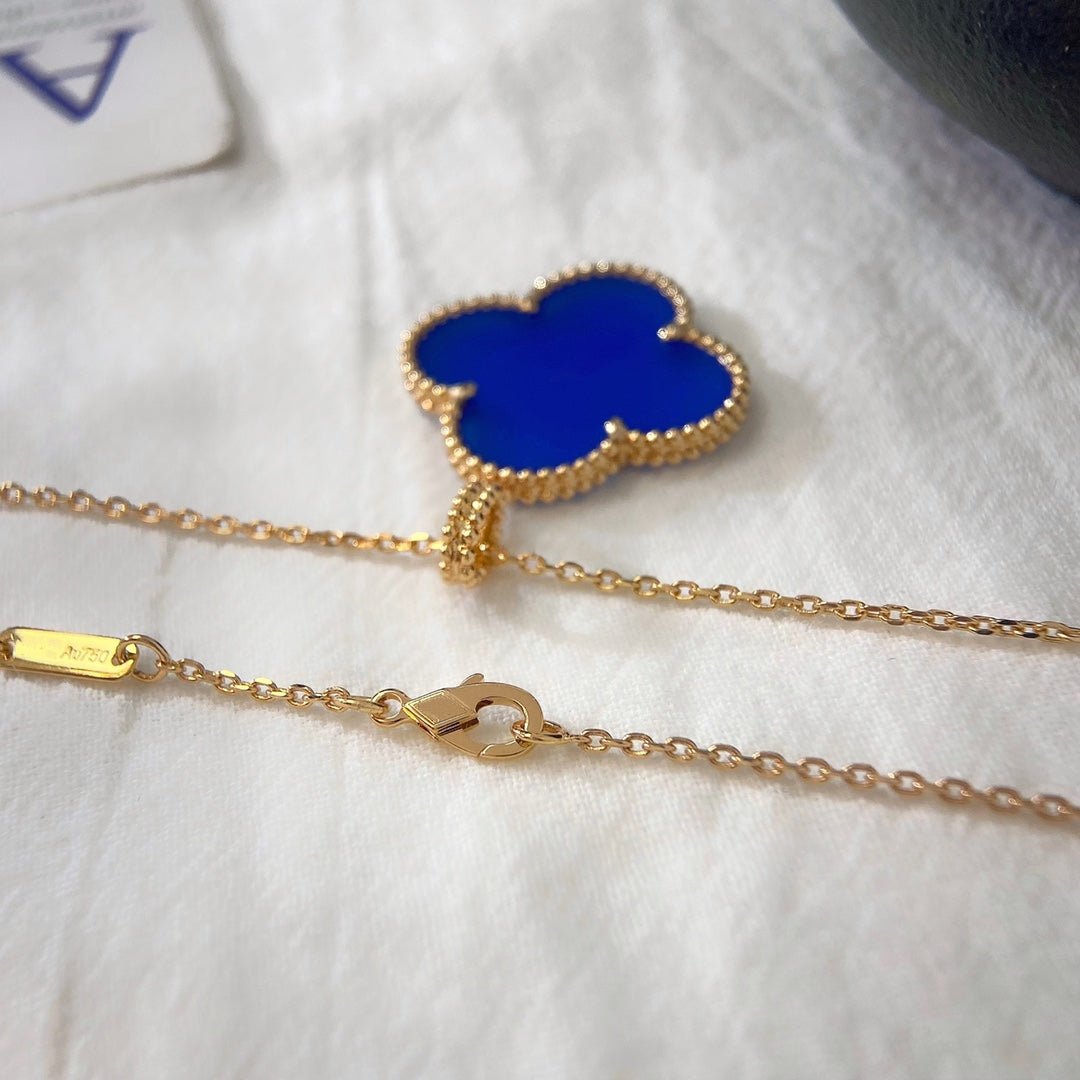 [Auream]CLOVER 25MM NECKLACE TURQUOISE ROSE GOLD