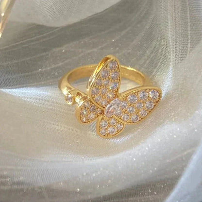 [Auream]BUTTERFLY DIAMOND RING