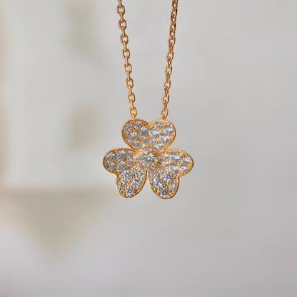[Auream]FLOWER DIAMOND NECKLACE
