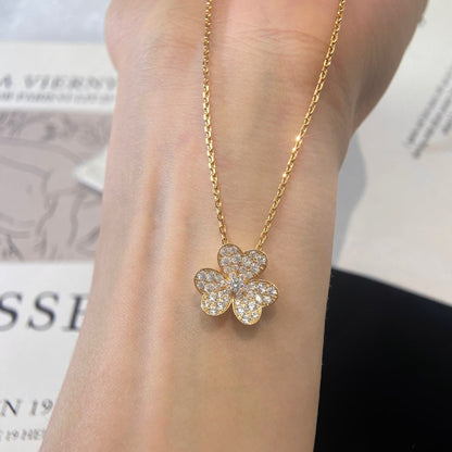 [Auream]FLOWER DIAMOND NECKLACE