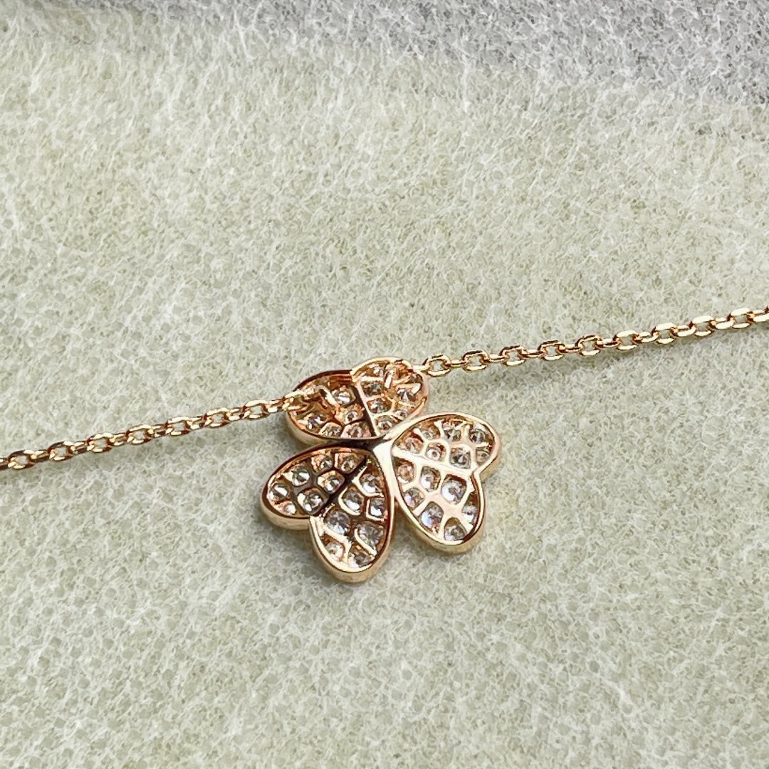 [Auream]FLOWER DIAMOND NECKLACE