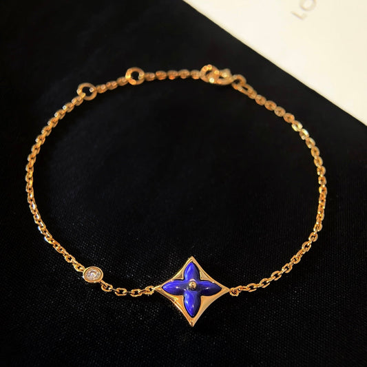 [Auream]COLOR STAR PINK GOLD DIAMOND BRACELET