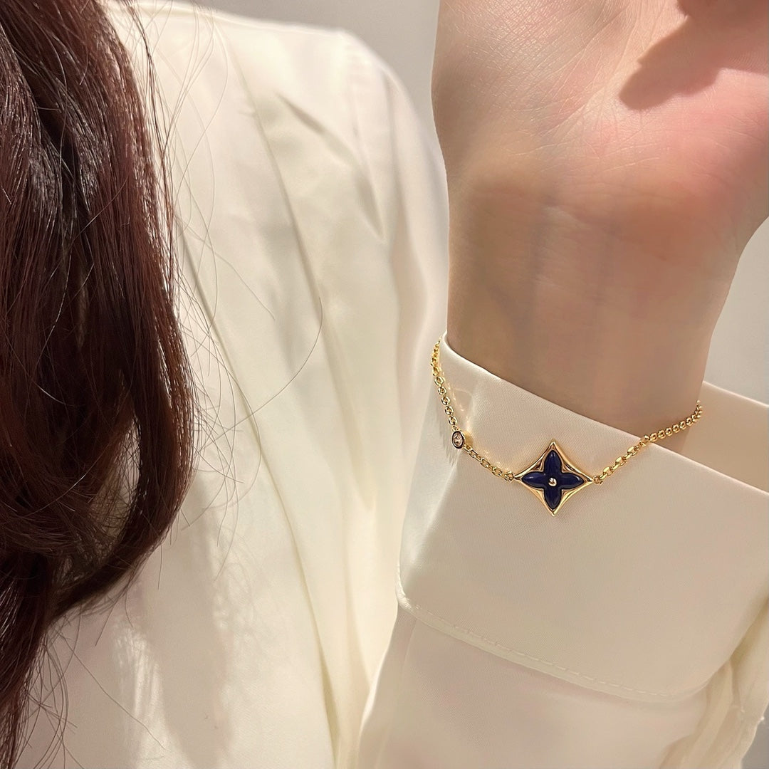 [Auream]COLOR STAR PINK GOLD DIAMOND BRACELET