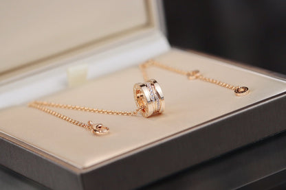 [Auream]ZERO 1 PINK GOLD DIAMOND NECKLACE