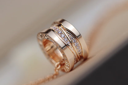 [Auream]ZERO 1 PINK GOLD DIAMOND NECKLACE