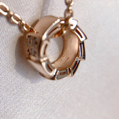 [Auream]SERPENTI PEDANT DIAMOND PINK GOLD NECKLACE