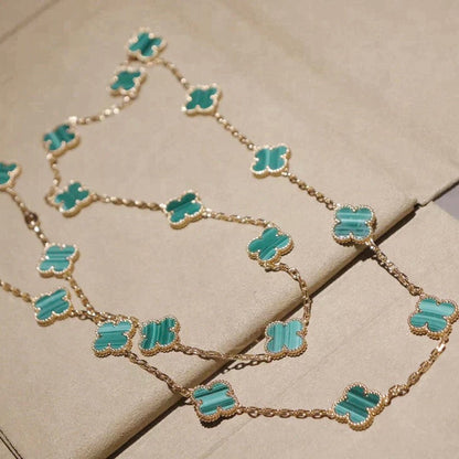 [Auream]CLOVER 20 MOTIFS MALACHITE GOLD