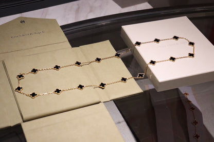 [Auream]CLOVER 20 MOTIFS ONYX ROSE GOLD