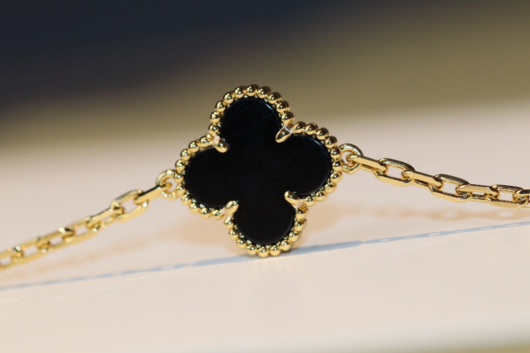 [Auream]CLOVER 20 MOTIFS ONYX ROSE GOLD
