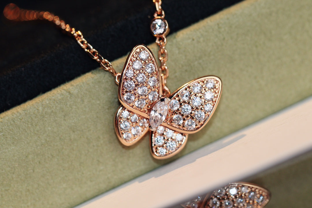 [Auream]BUTTERFLY DIAMOND NECKLACE