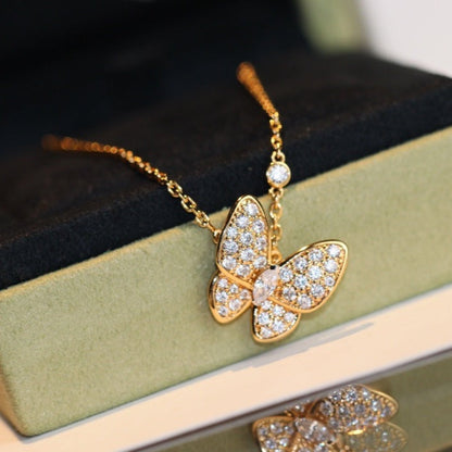 [Auream]BUTTERFLY DIAMOND NECKLACE