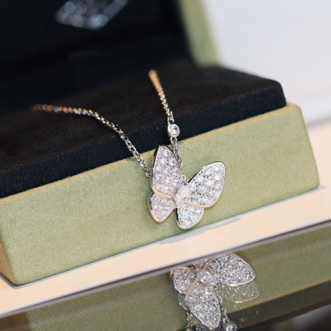 [Auream]BUTTERFLY DIAMOND NECKLACE