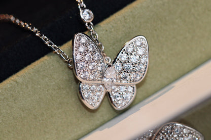 [Auream]BUTTERFLY DIAMOND NECKLACE