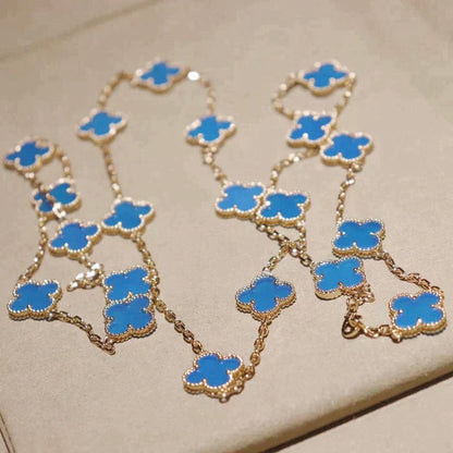 [Auream]CLOVER 20 MOTIFS TURQUOISE GOLD
