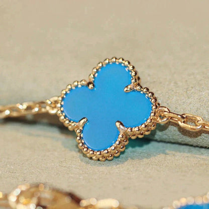 [Auream]CLOVER 20 MOTIFS TURQUOISE GOLD