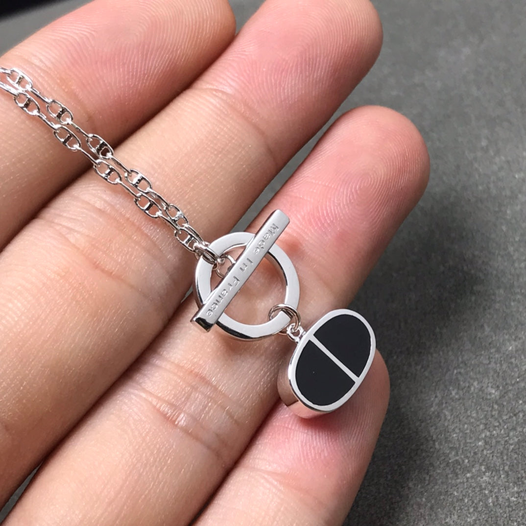 [Auream]CHAINE VERSO BLACK CERAMIC  NECKLACE