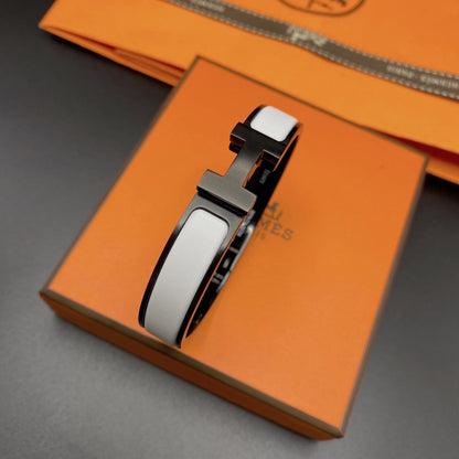 [Auream]H BRACELET 12MM BLACK WHITE CERAMIC