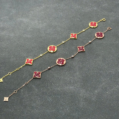 [Auream]STAR AND SUN CARNELIAN 4 MOTIFS 3 DIAMONDS