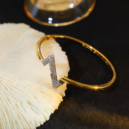 [Auream]VOLTE UPSITE DOWN GOLD DIAMOND BRACELET