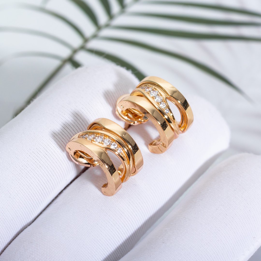 [Auream]ZERO 1 PINK GOLD DIAMONDS EARRINGS