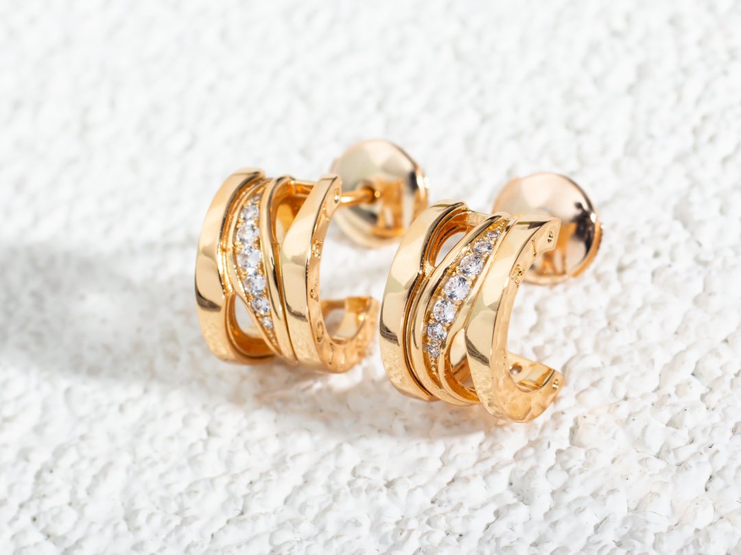 [Auream]ZERO 1 PINK GOLD DIAMONDS EARRINGS