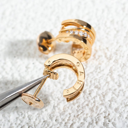 [Auream]ZERO 1 PINK GOLD DIAMONDS EARRINGS