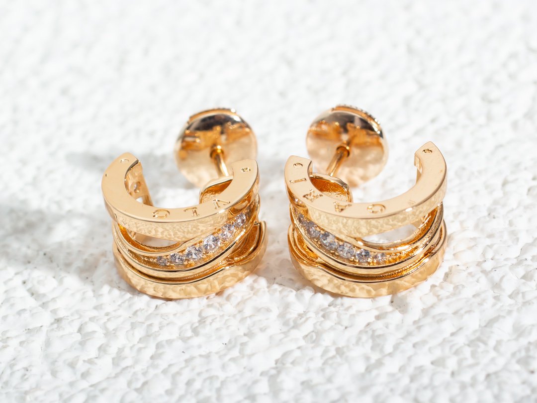 [Auream]ZERO 1 PINK GOLD DIAMONDS EARRINGS