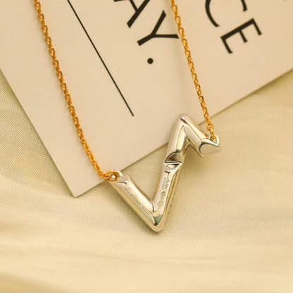 [Auream]VOLT SILVER DIAMOND PEDANT NECKLACE