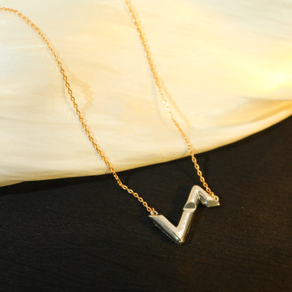 [Auream]VOLT SILVER DIAMOND PEDANT NECKLACE