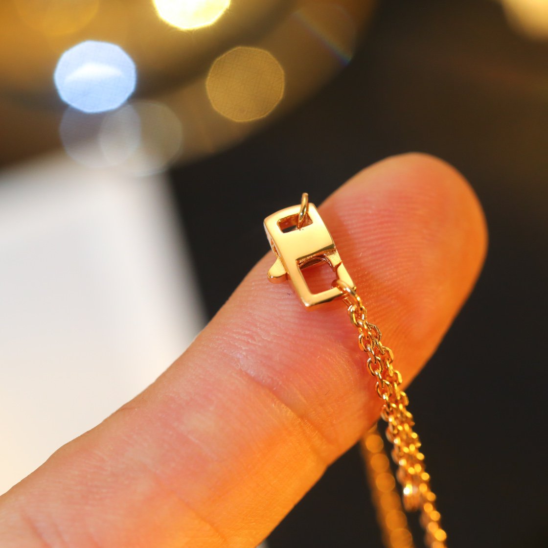 [Auream]STAR AND SUN DIAMOND PINK GOLD NECKLACE