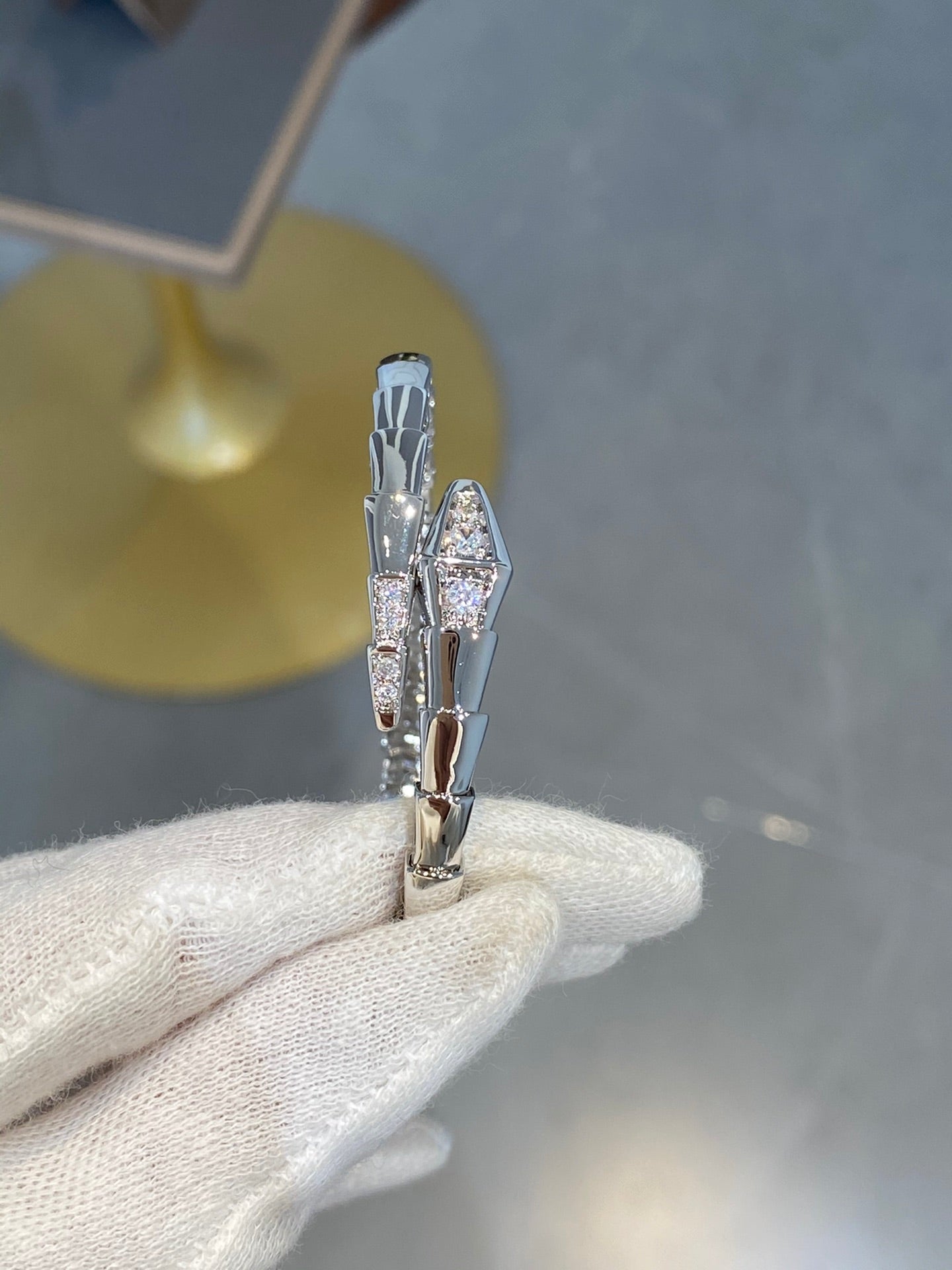 [Auream]SERPENTI BRACELET DIAMONDS SILVER