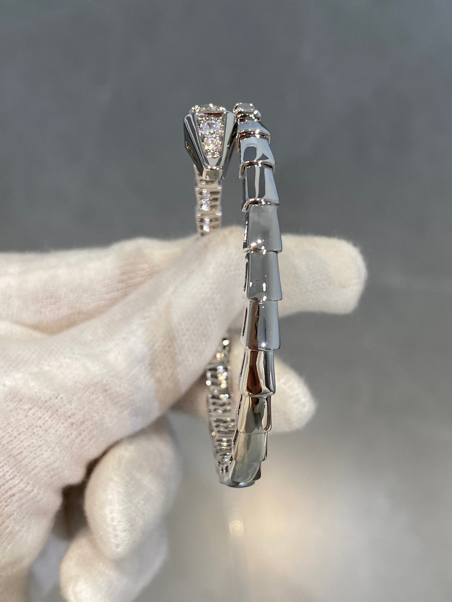 [Auream]SERPENTI BRACELET DIAMONDS SILVER
